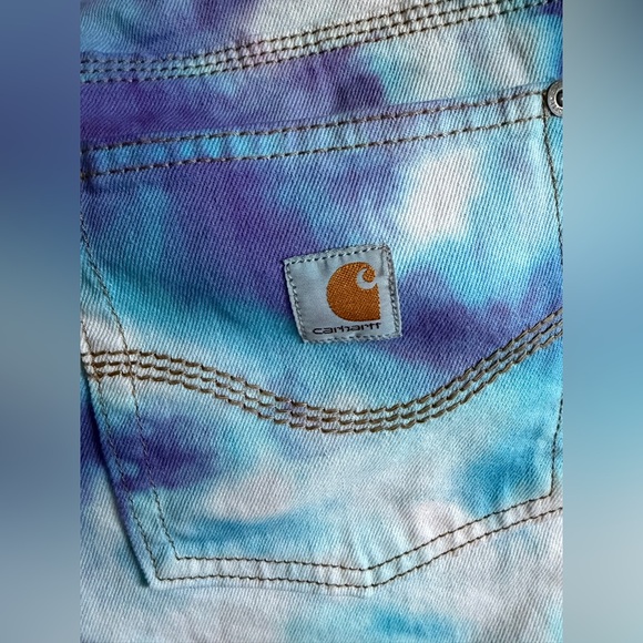 Carhartt WIP Mid-calf Tie-dye Jeans. Excellent Condition - Picture 3 of 9